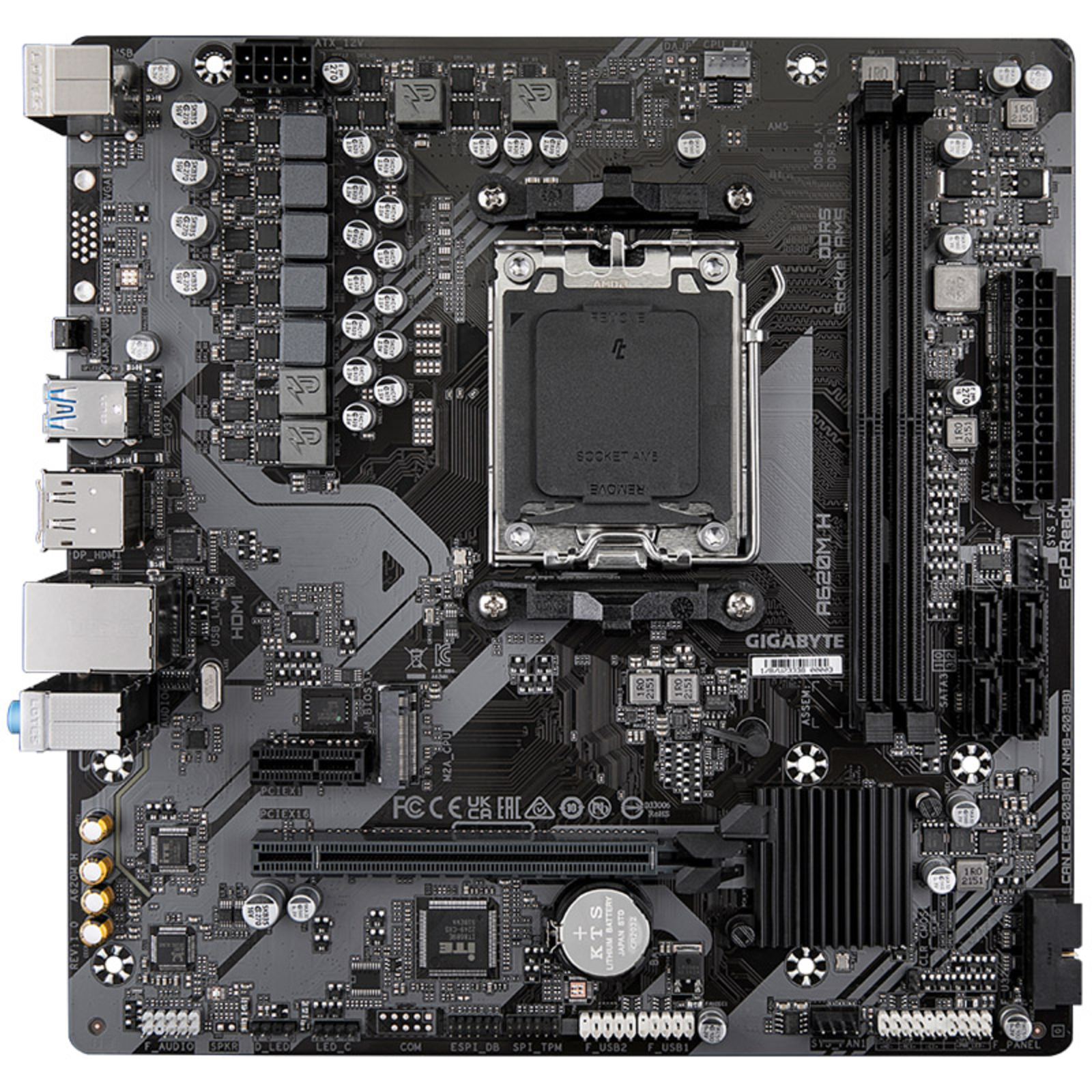 GIGABYTE A620M H A620,AM5,mATX,DDR5