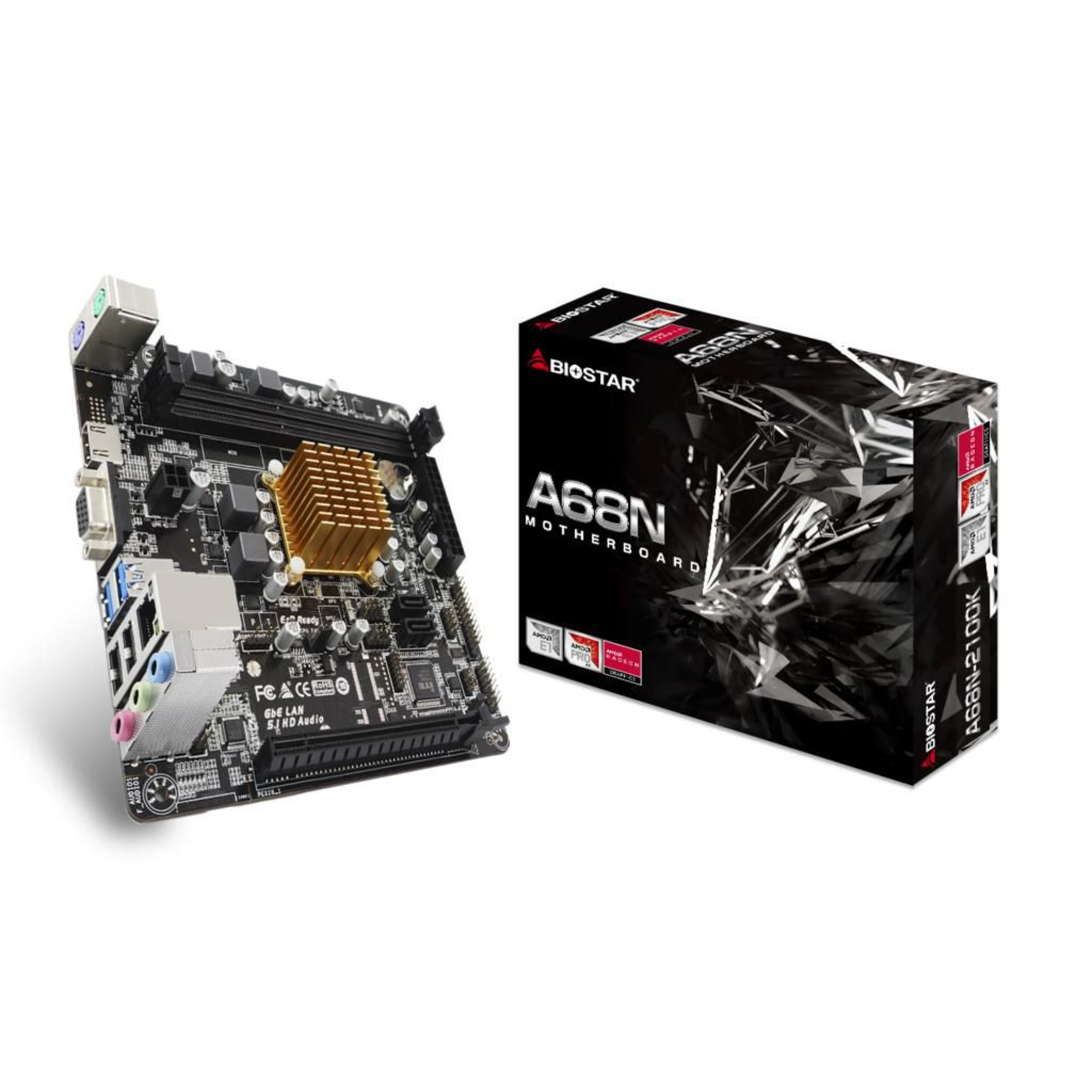 BIOSTAR A68N-2100K E1-6010,mITX,HD8210