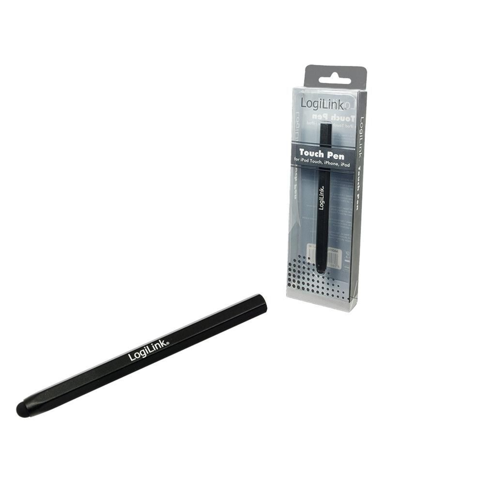 LogiLink Touch Pen Stylus Black for Apple IPad 1 2 IPod Touch (1G 2G 3G 4G)