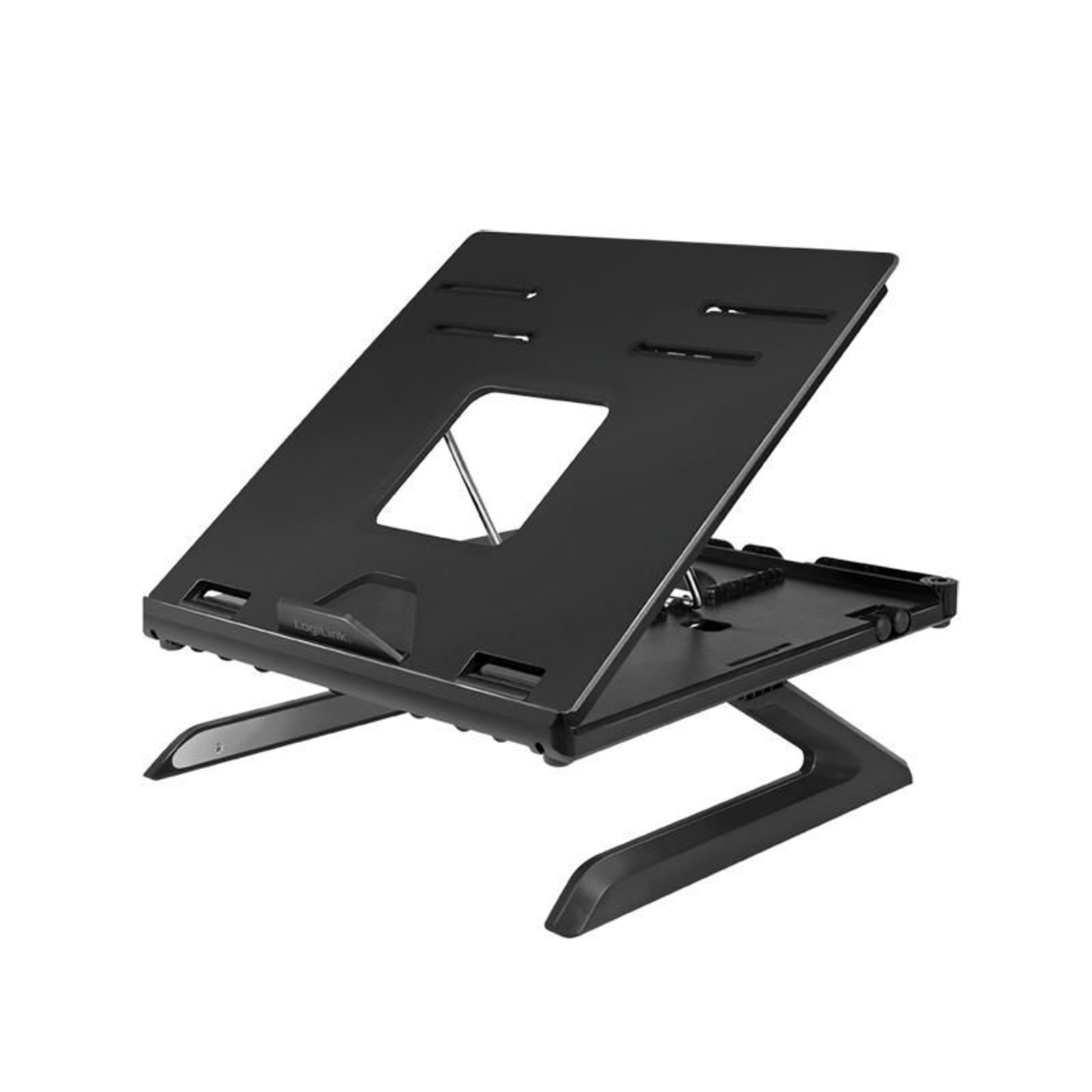 LogiLink AA0133 Notebook Stand Black 25.4 Cm 10 Inch 40.6 Cm 16 Inch Metal