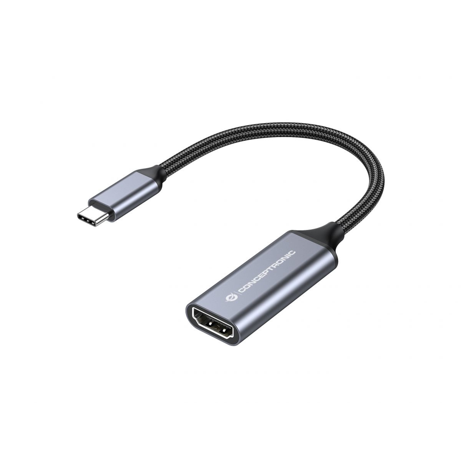 Conceptronic ABBY09G USB-C to HDMI Adapter 4K 60Hz USB Type-C HDMI Output 4096 X 2160 Pixels