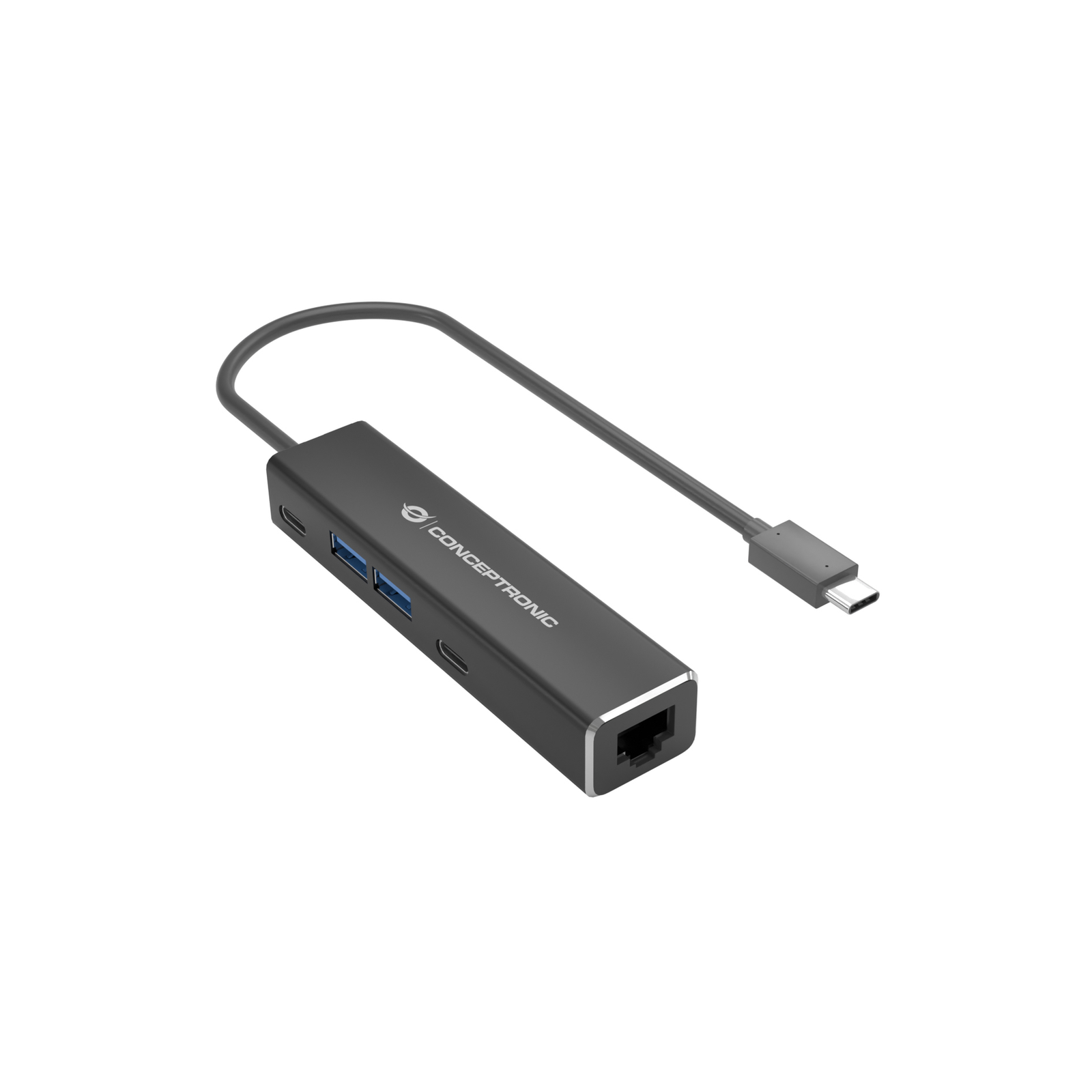 Conceptronic Adapter USB-C -RJ45 Gigabit2xUSB-C 2xUSB-A Sw