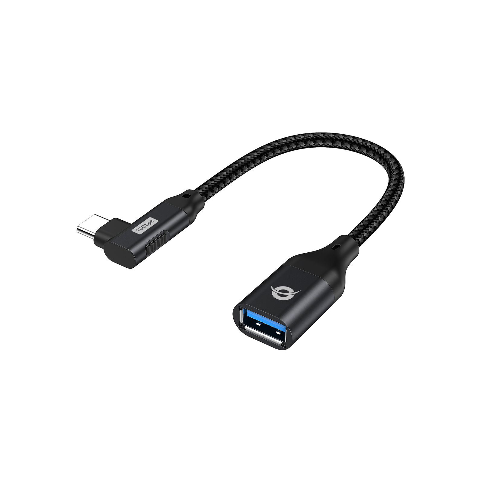Conceptronic Adapter USB-C USB-A 3.0 OTG 90 Black Adapter