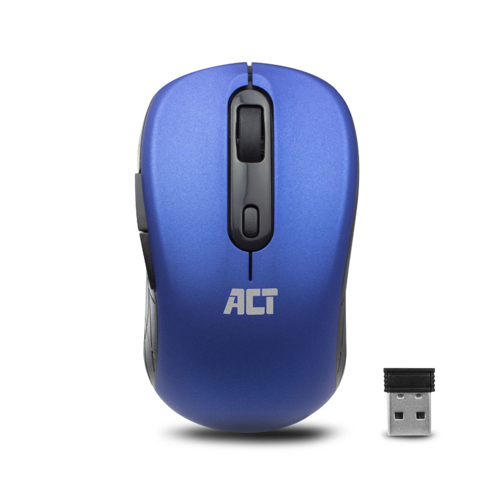 ACT AC5140 Ambidextrous Wireless Mouse RF Wireless 1600 DPI Blue/Black