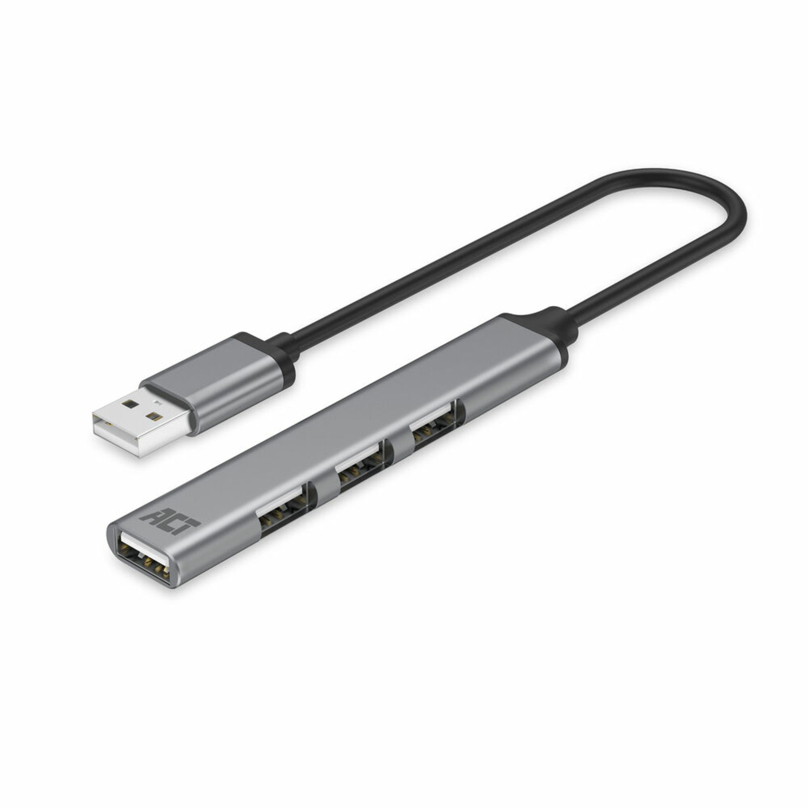 ACT AC6225 Interface Hub USB 2.0 480 Mbit/s Grey