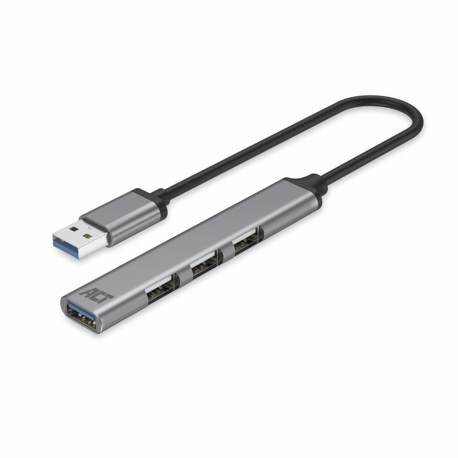 ACT AC6325 Interface Hub USB 3.2 Gen 1 (3.1 Gen 1) Type-A 5000 Mbit/s Grey