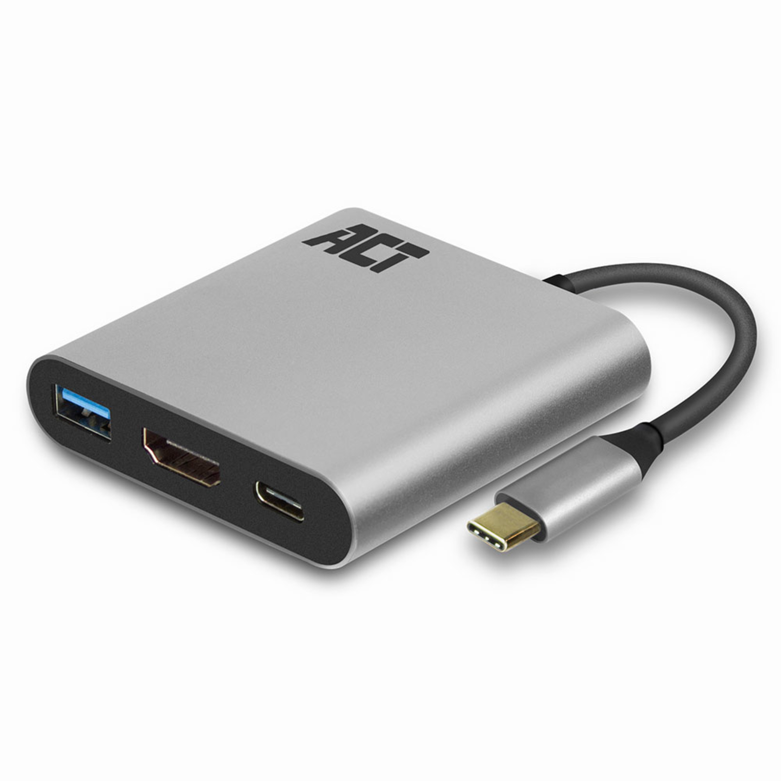ACT AC7022 USB-C to HDMI Female Adapter with PD Pass-Through 60W 4K USB-A