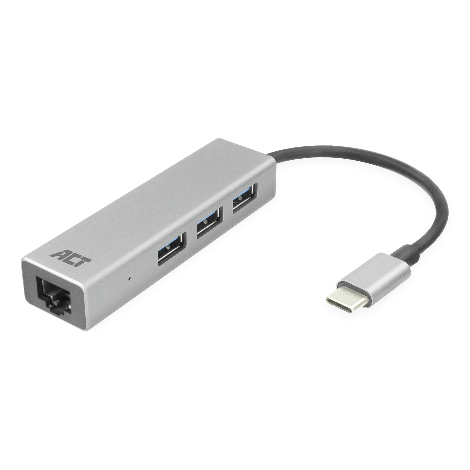 ACT AC7055 3-Port USB-C 3.2 (USB 3.0)Hub with Gigabit Ethernet Port