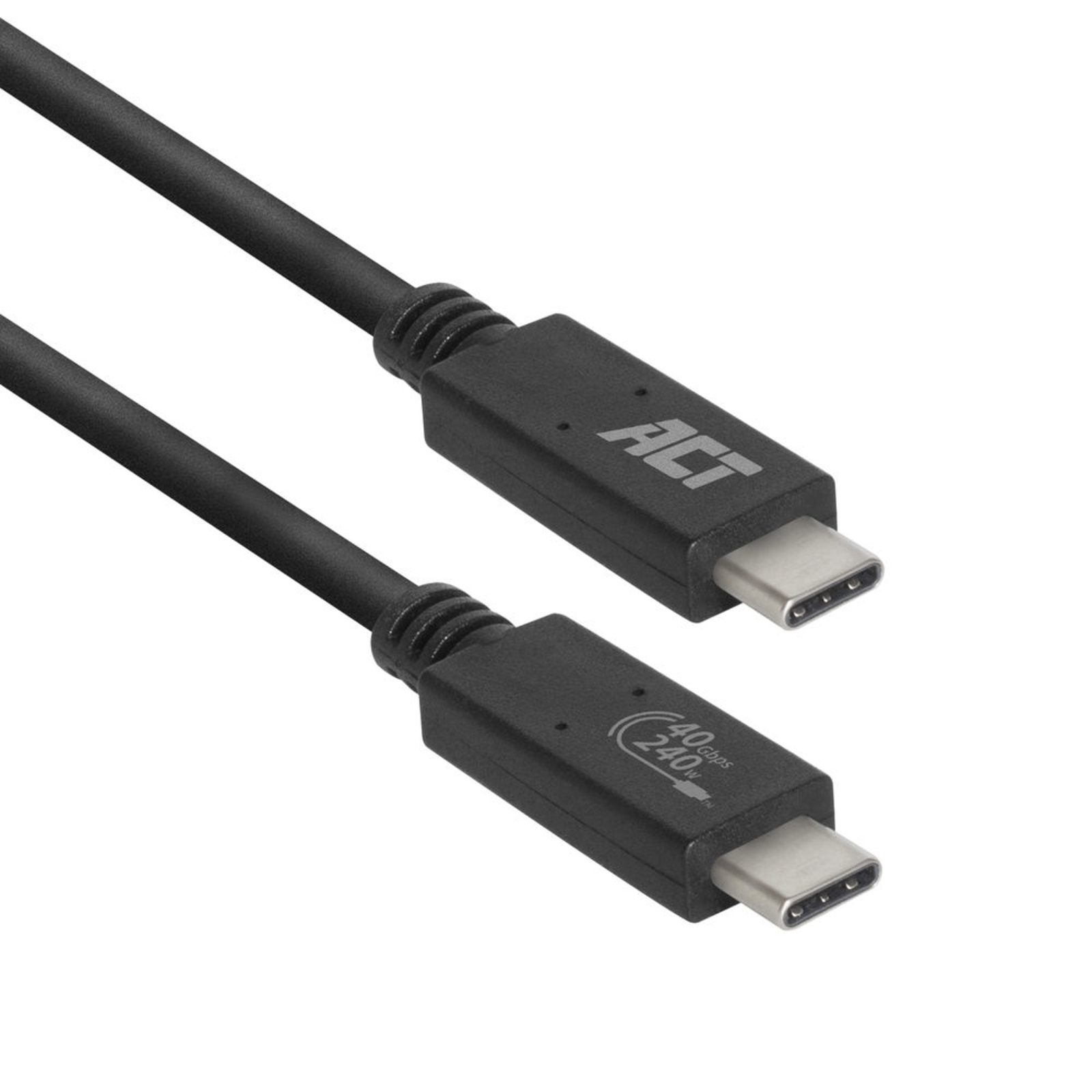 ACT AC7451 USB Cable 0.8 M USB4 Gen 3x2 USB C Black
