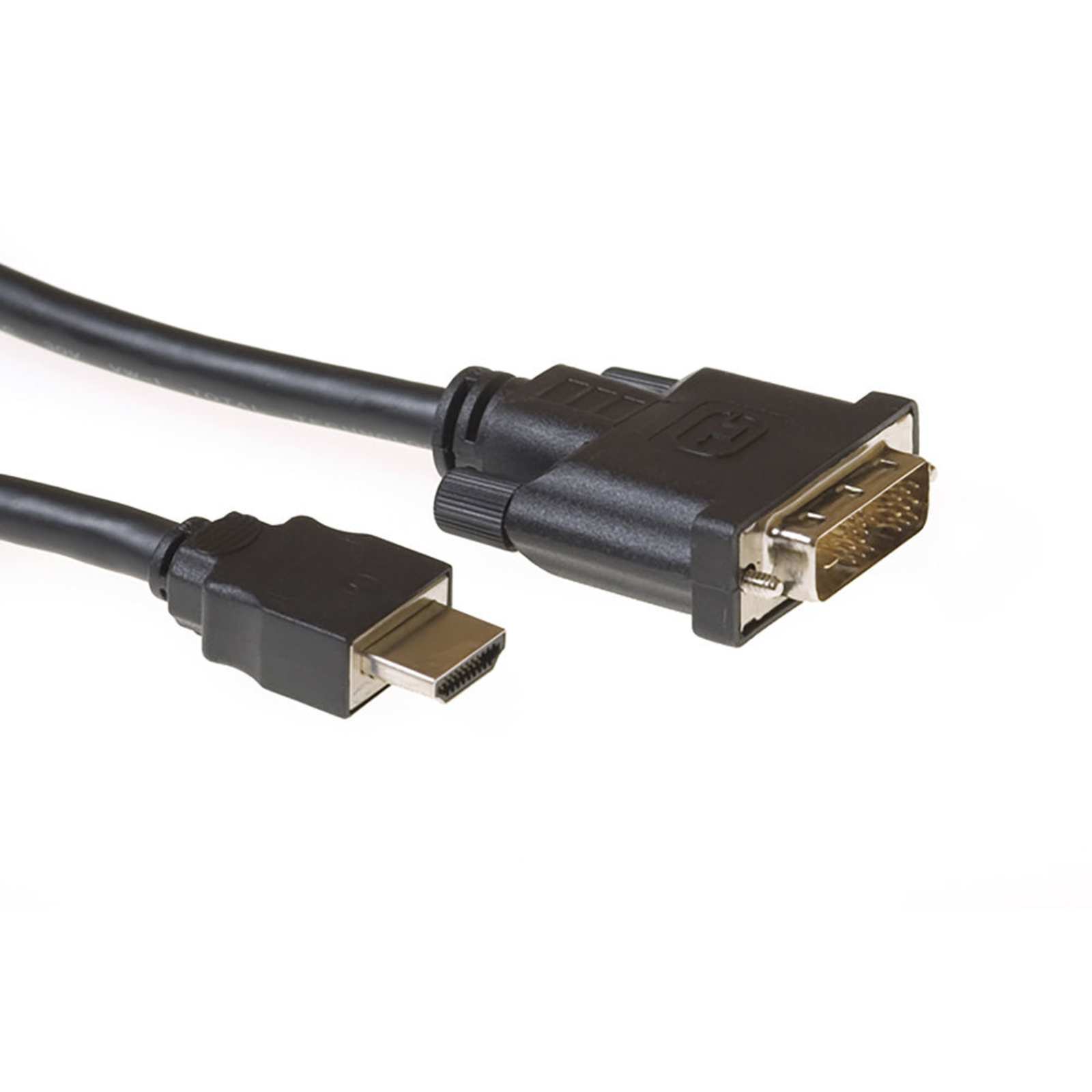 ACT AC7520 Video Cable Adapter 2 M HDMI Type A (Standard) DVI-D Black