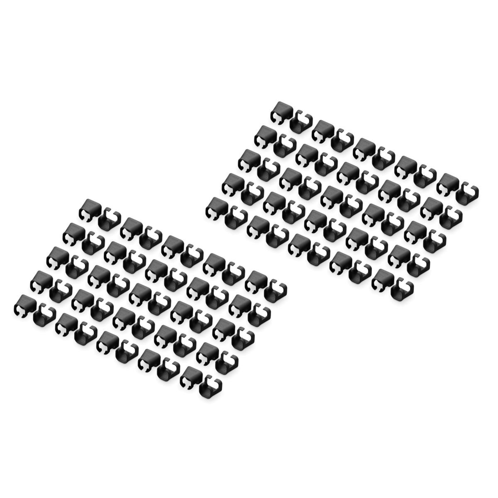 Digitus Cable Clips with Color Coding for Patch Cables Black Pack of 100