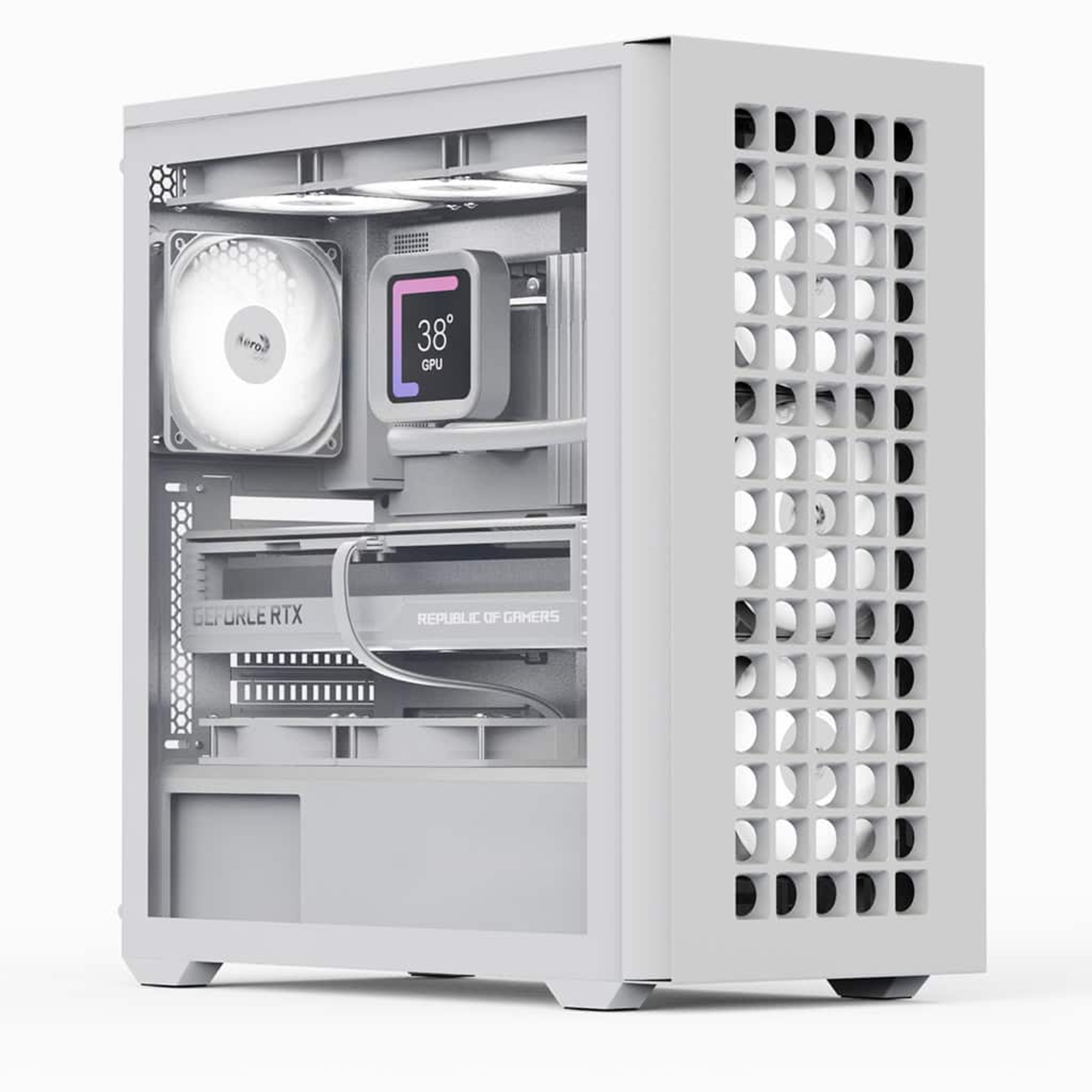 AeroCool Go Midi D502A-G-WT-V1 W/Mesh/ATX