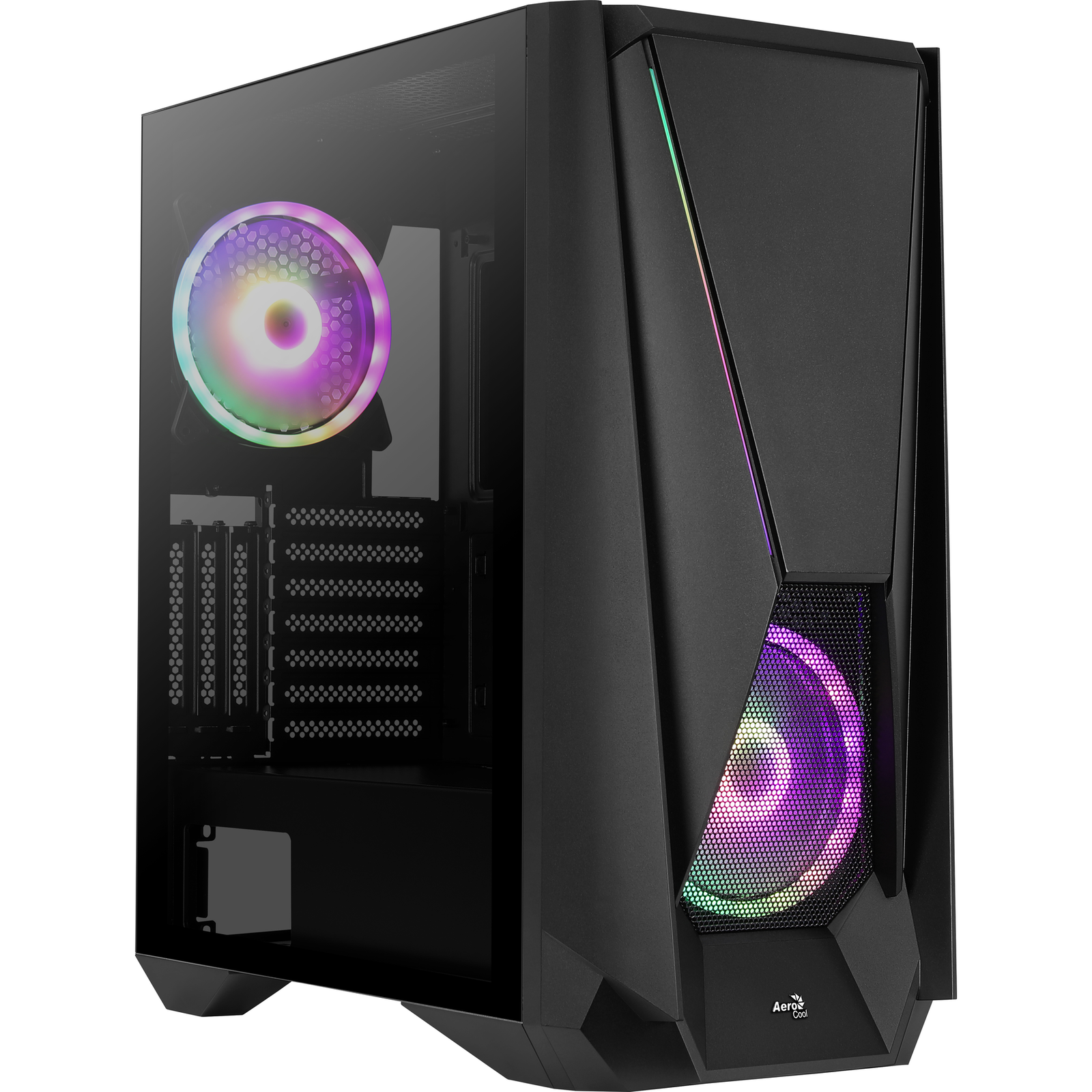 AeroCool Visor Black Tempered Glass PC Case