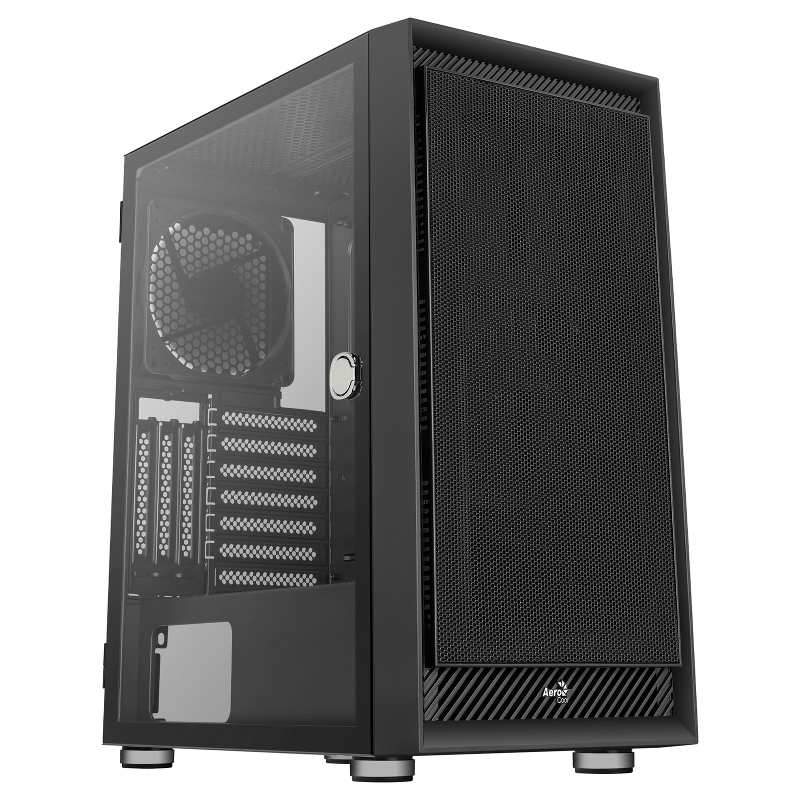 AeroCool Graphite-G-BK-v1 Black Tempered Glass Side Panel