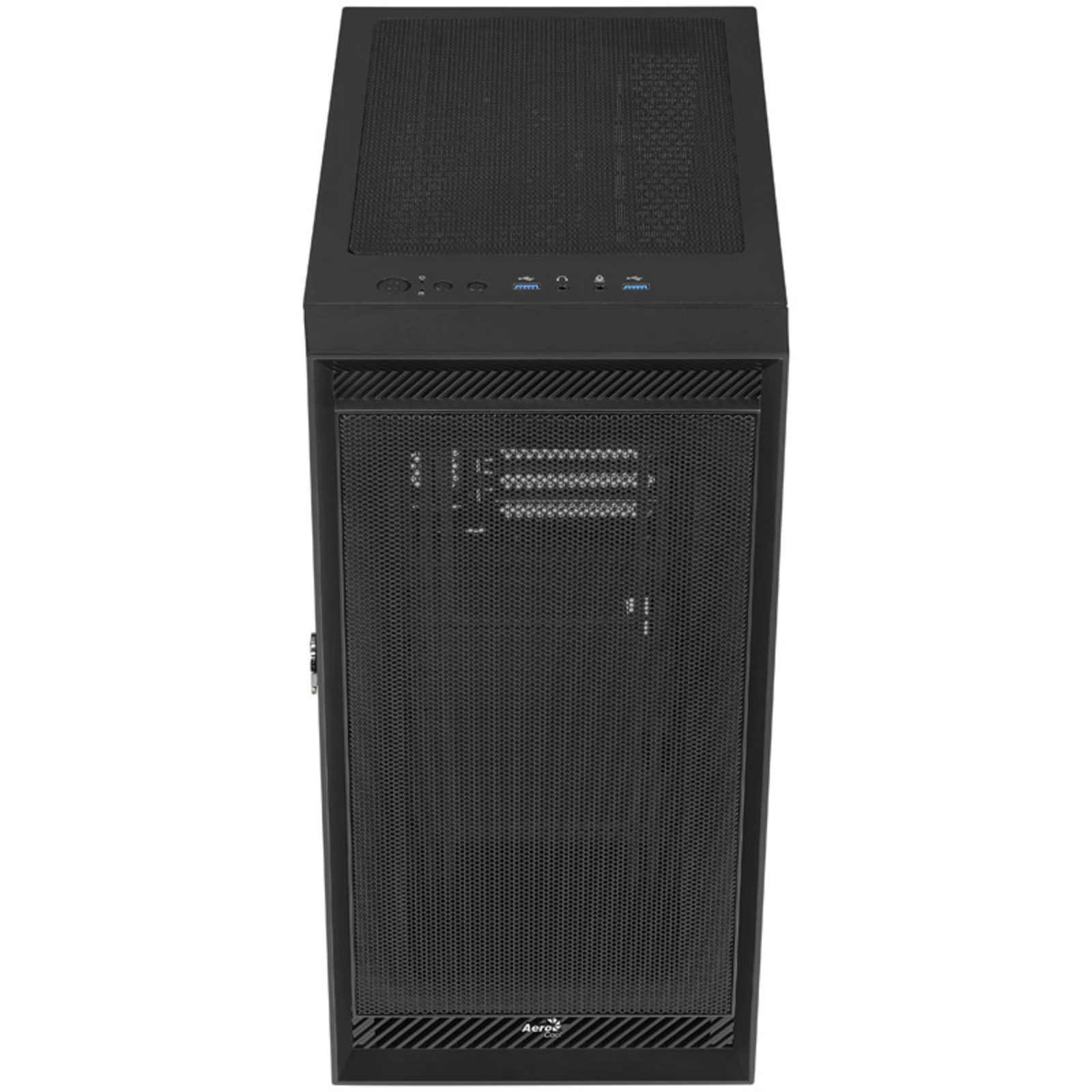 AeroCool Graphite-G-BK-v1 Black Tempered Glass Side Panel