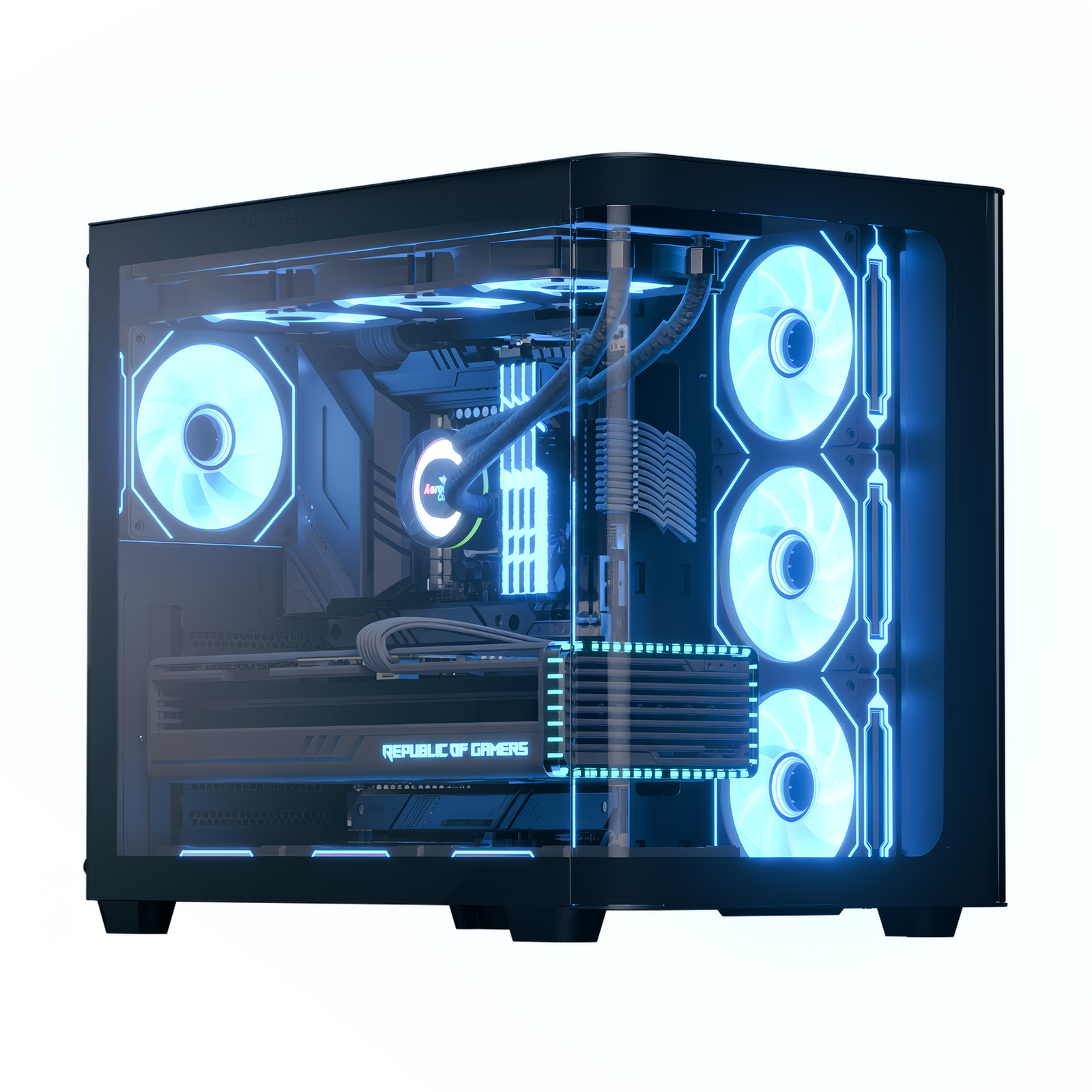 AEROCOOL ADVANCED TECHNOLOGIES Geh Midi P500C-G-BK-v1 O.N. Full Tempered Glass B (ACCM-PN01043.11)