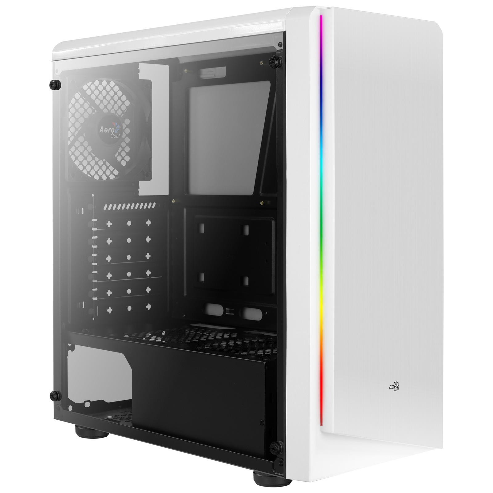 AeroCool Case Midi Rift White MicroATX ATX MiniITX O.N.