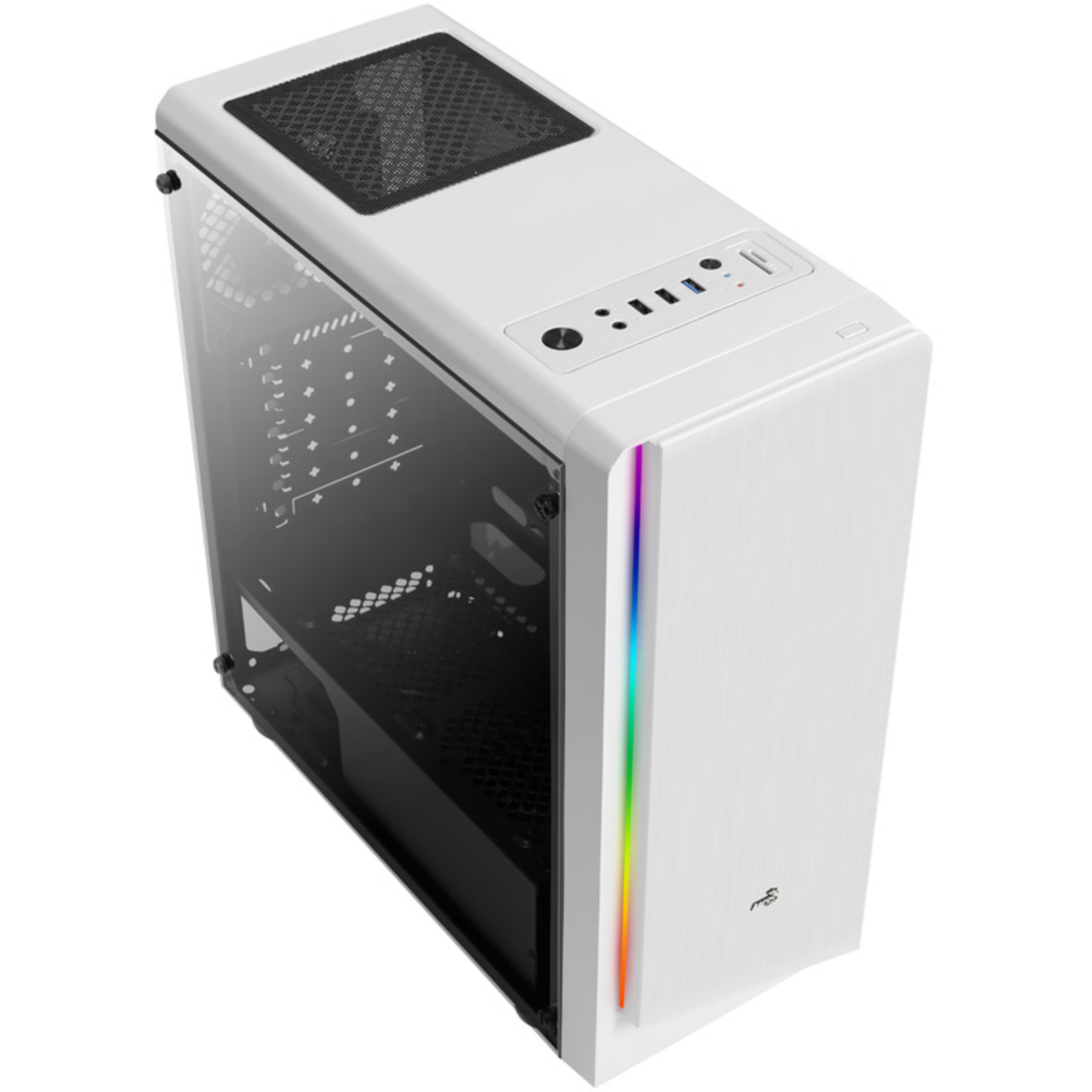 AeroCool Case Midi Rift White MicroATX ATX MiniITX O.N.