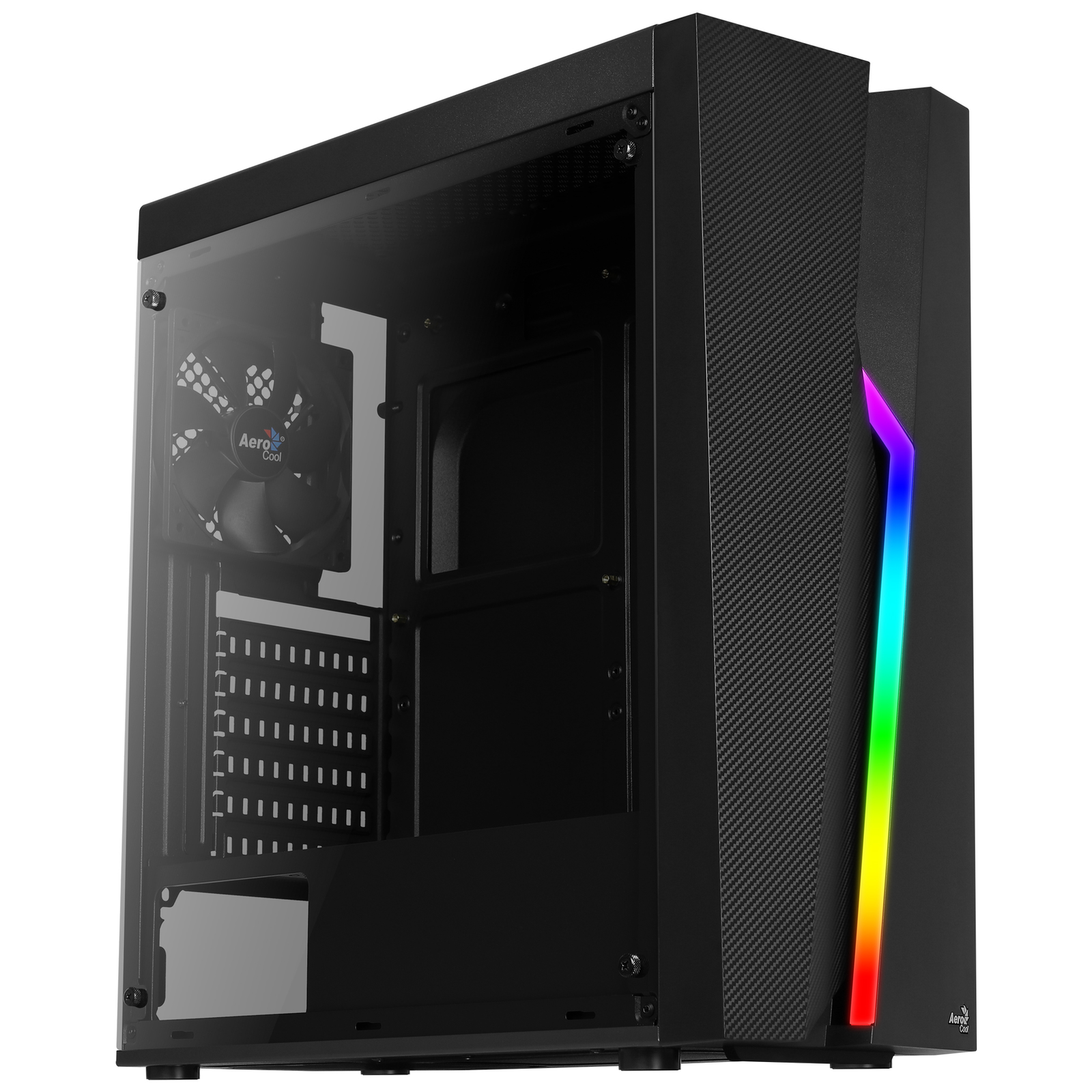AeroCool Midi Bolt Black RGB MicroATX/ATX/Mini-ITX Case O.N.