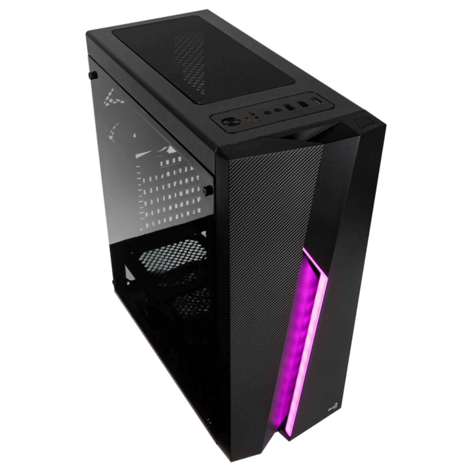 AeroCool Midi Bolt Black RGB MicroATX/ATX/Mini-ITX Case O.N.