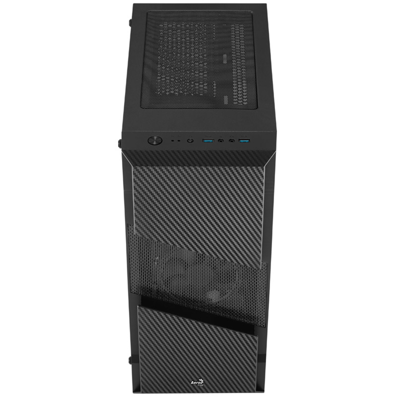 AeroCool Menace Saturn FRGB Midi-Tower Tempered Glass Black