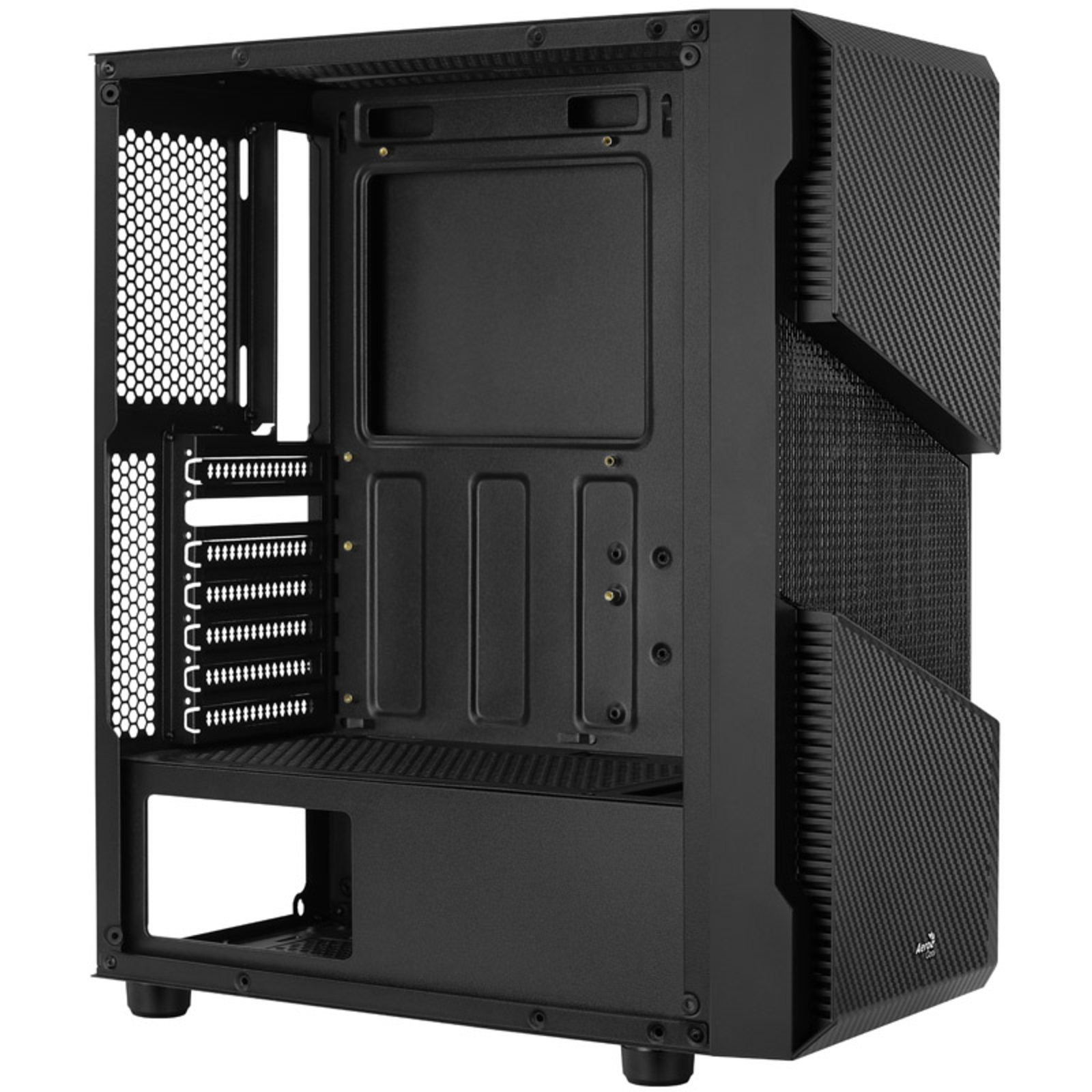 AeroCool Menace Saturn FRGB Midi-Tower Tempered Glass Black