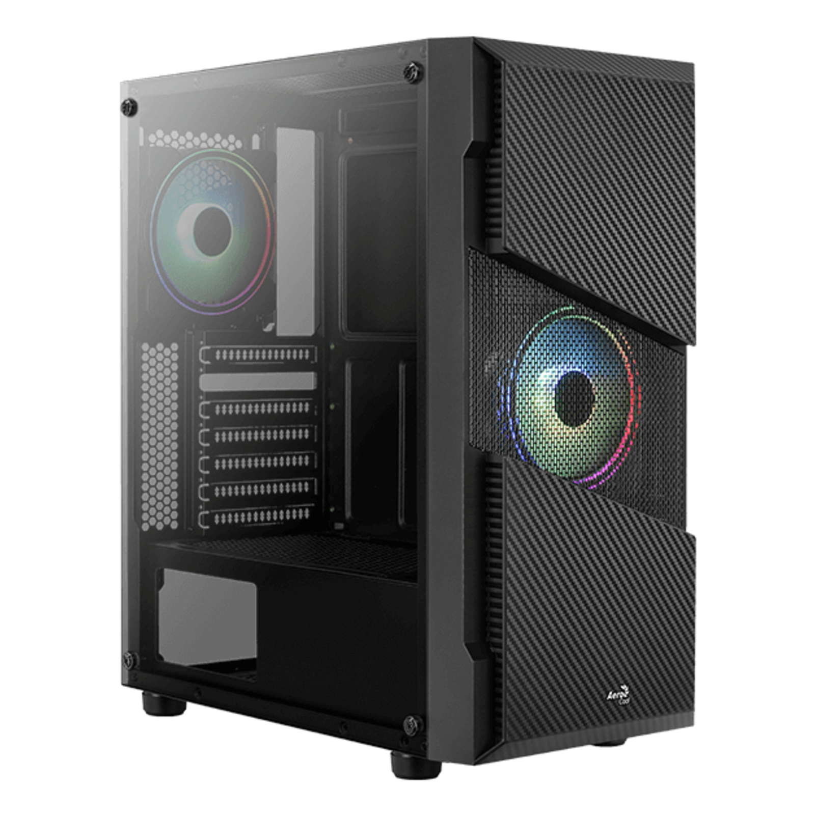 AeroCool Case Midi Menace RGB TG Black MicroATX ATX MiniITX