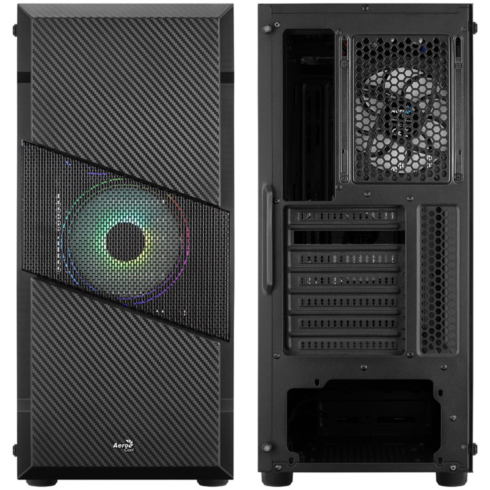 AeroCool Case Midi Menace RGB TG Black MicroATX ATX MiniITX