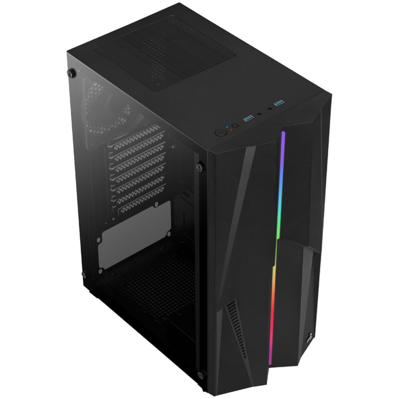 AeroCool Mecha V1 Black Tempered Glass