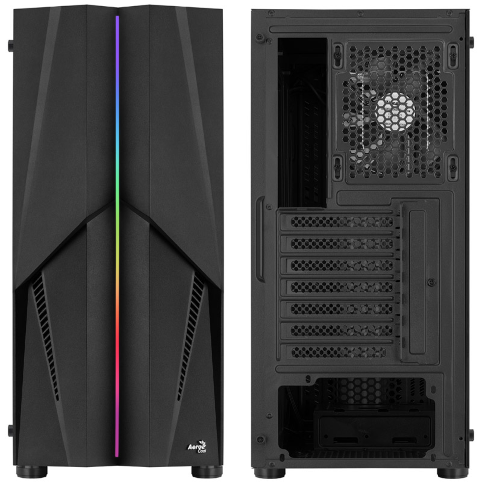AeroCool Mecha V1 Black Tempered Glass