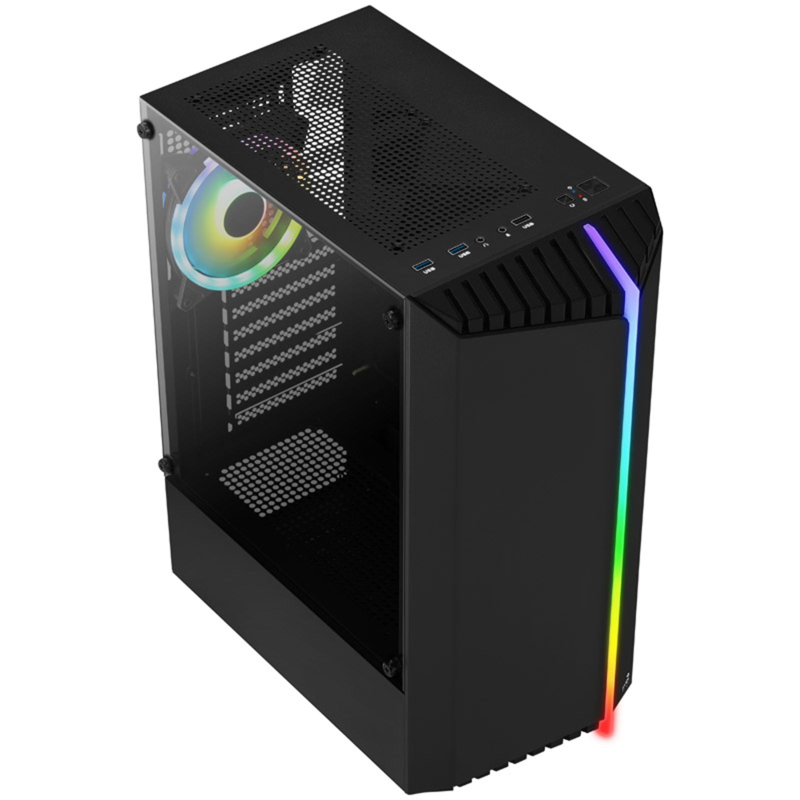 AeroCool Bionic-G V2 TG Black Tempered Glass