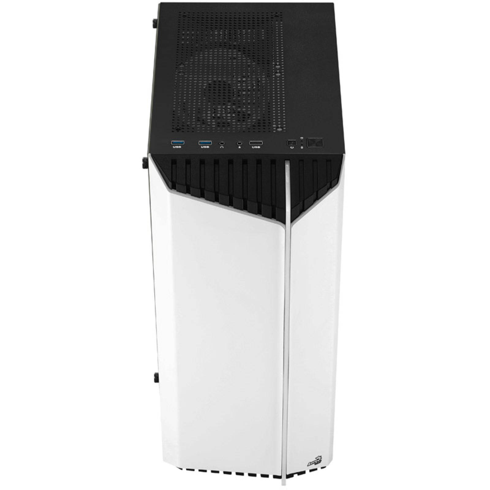 AeroCool Bionic V2 Midi-Tower RGB Tempered Glass Black/white