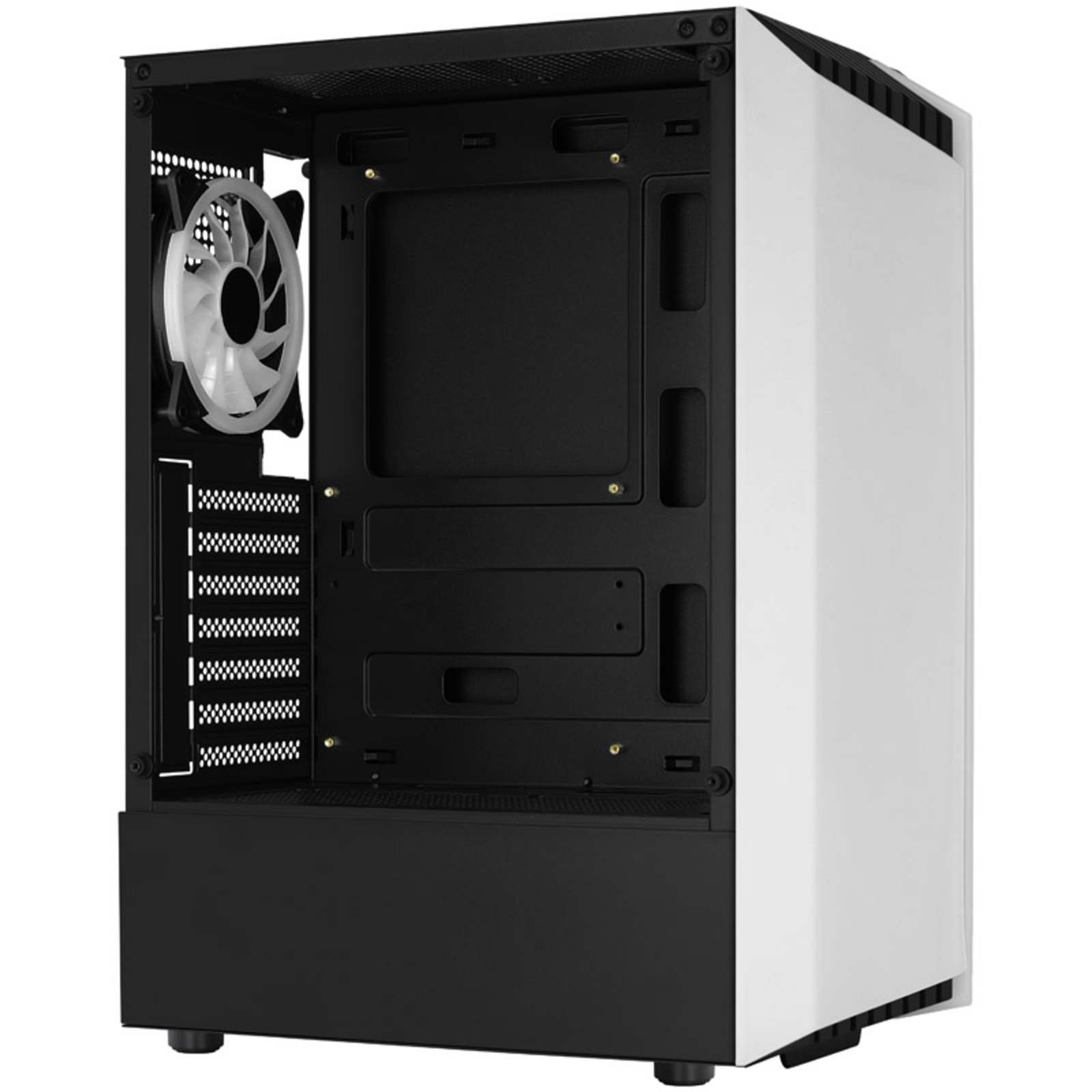 AeroCool Bionic V2 Midi-Tower RGB Tempered Glass Black/white