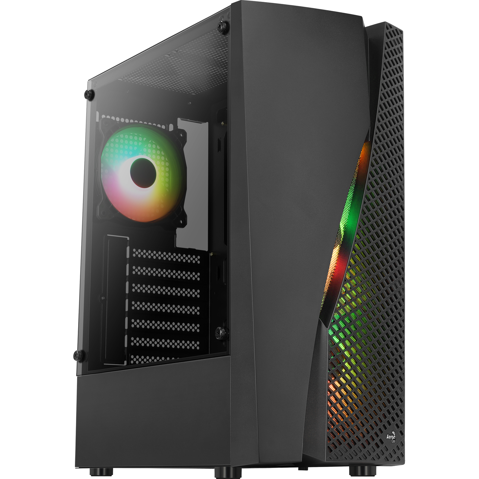 AeroCool Wave-G-BK-v3 Black Tempered Glass