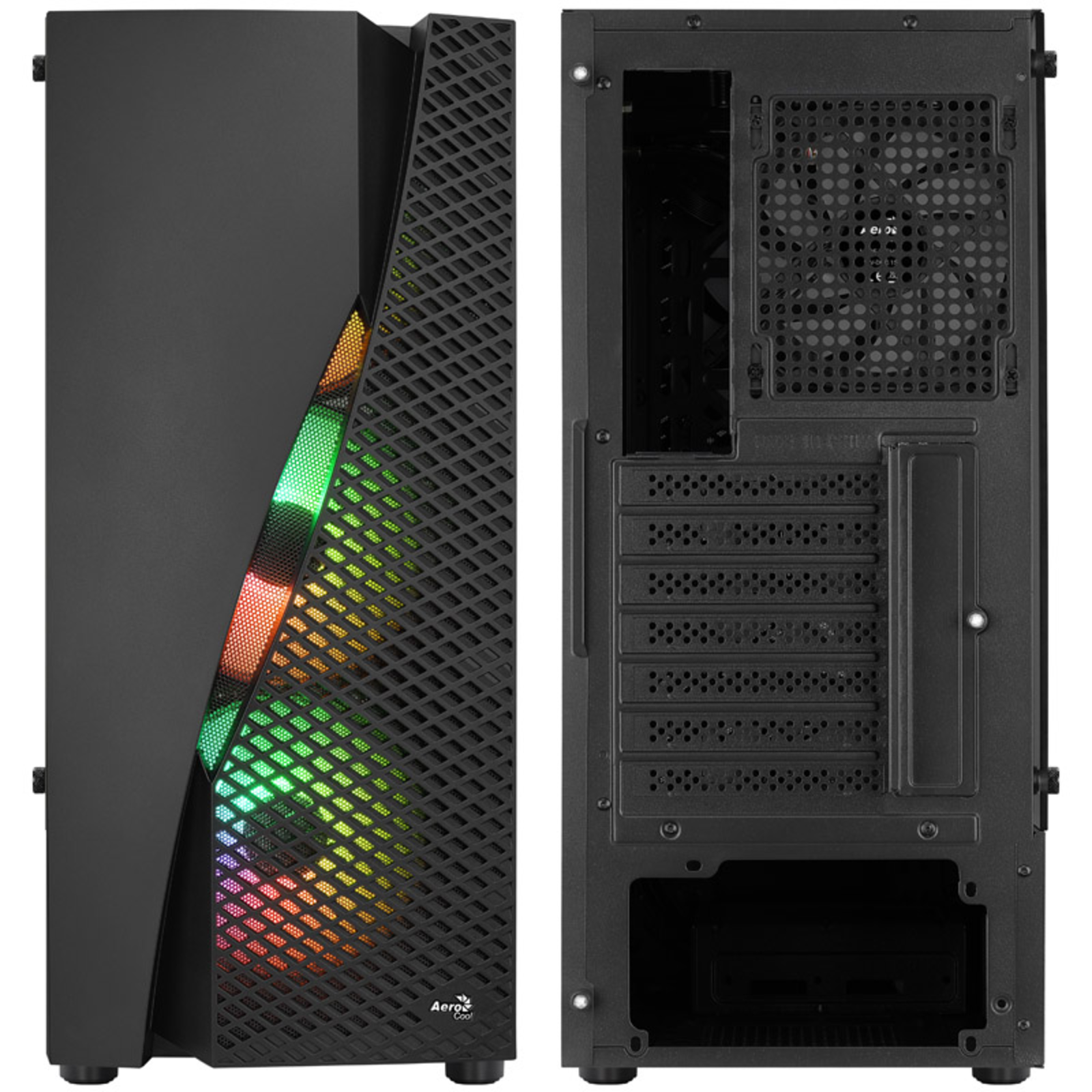 AeroCool Wave-G-BK-v3 Black Tempered Glass