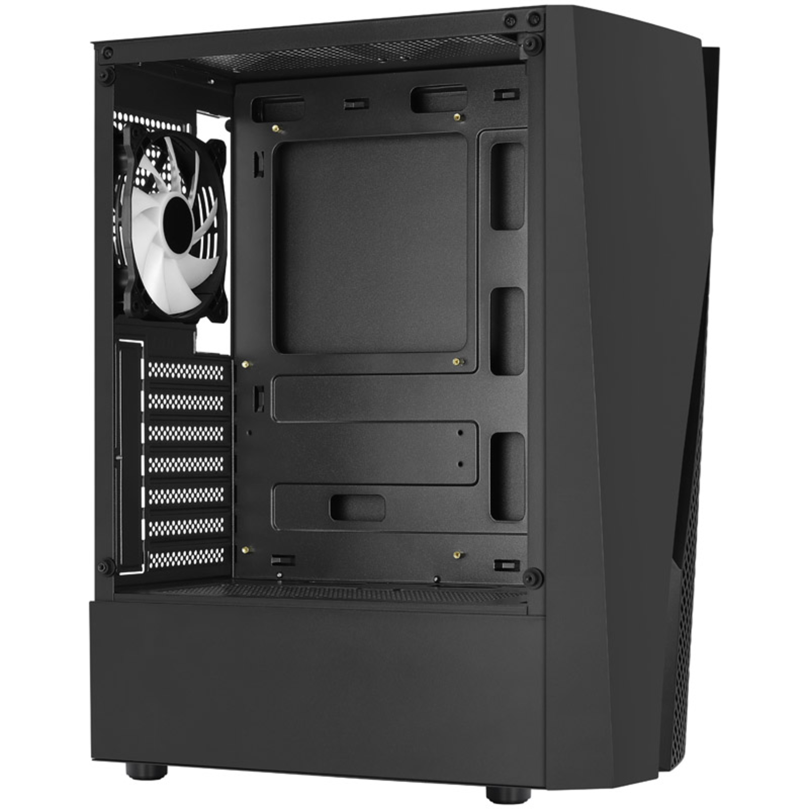AeroCool Wave-G-BK-v3 Black Tempered Glass