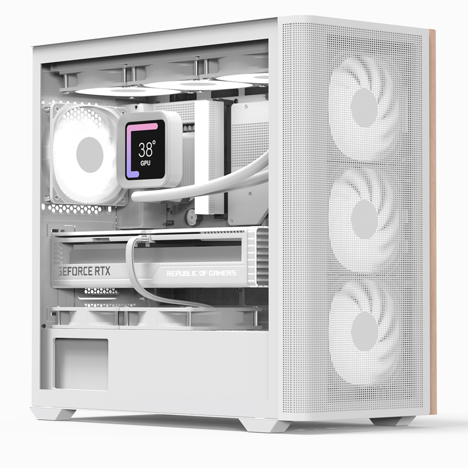 AeroCool Geh Mini D301A-G-WT-V2 (WWoodMicro-ATX) (ACCSMA03043.21)
