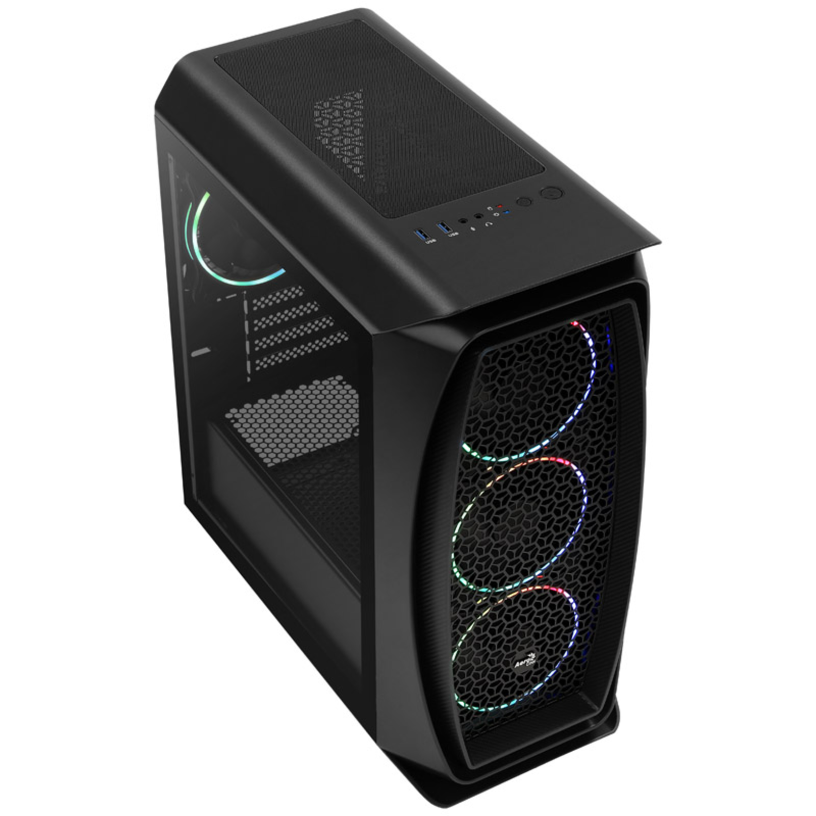 AeroCool Aero One Mini Eclipse Midi-Tower Tempered Glass Black