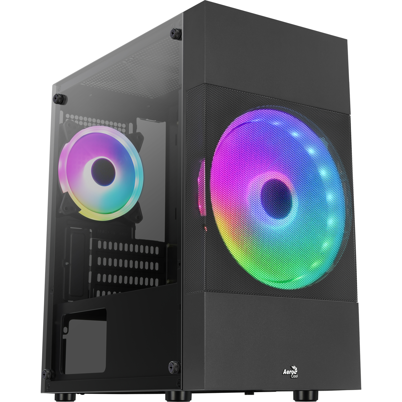 AeroCool Atomic Lite Mini-Tower Black Micro ATX Mini-ITX