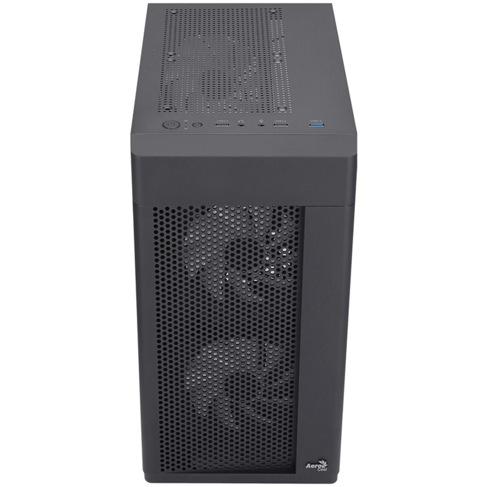AeroCool Hexform-G-BK-v2 Midi-Tower Tempered Glass Black