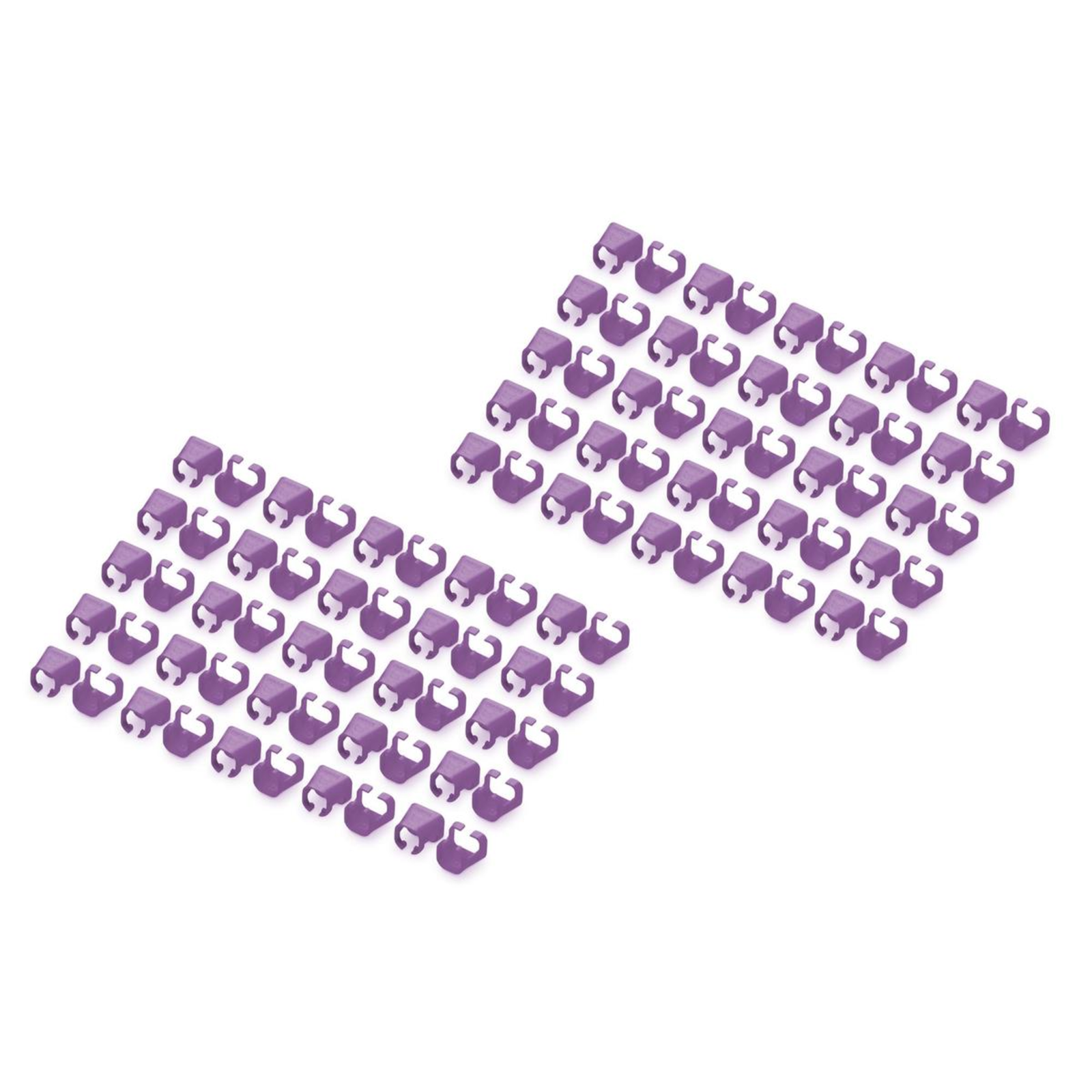 DIGITUS Color Clips for Patch Cables 100 Pcs. Purple