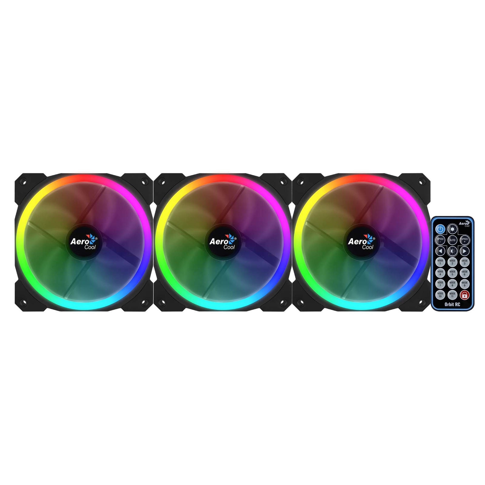 AeroCool fan ORBIT RC 120MM RGB (3ER PACK)