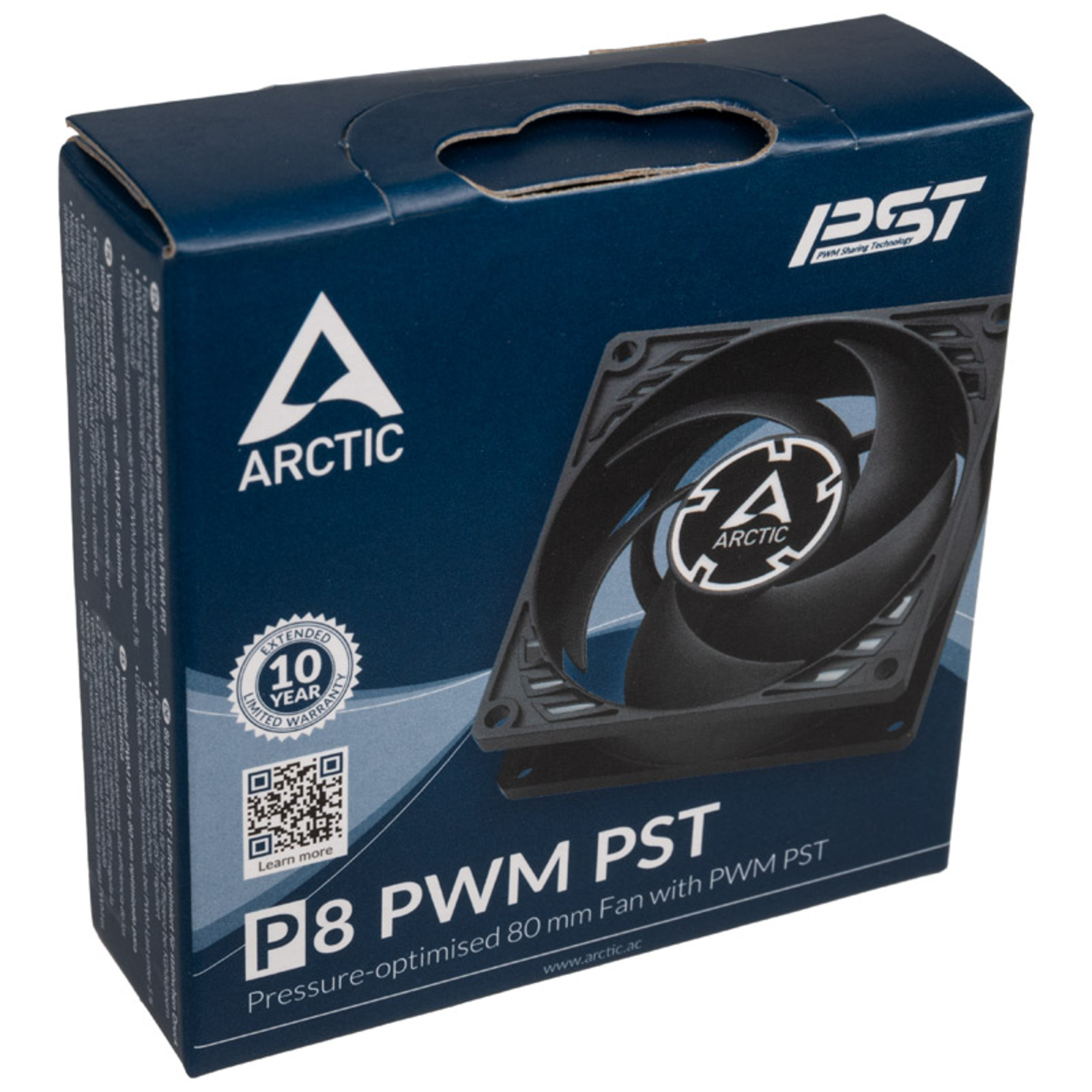 Arctic P8 PWM PST Fan Black 80 Mm