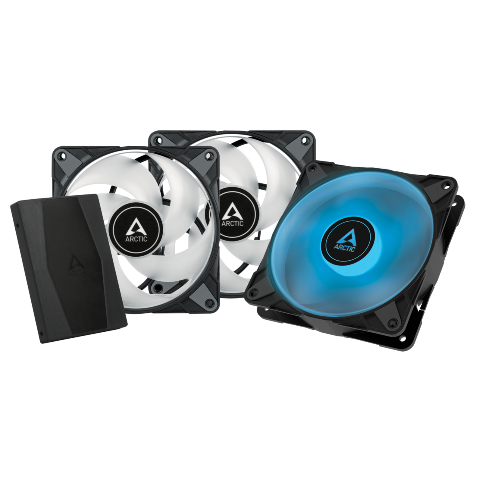 ARCTIC P12 PWM PST RGB 0dB Semi-passive 120mm Fan with Analogue RGB Fan 12cm