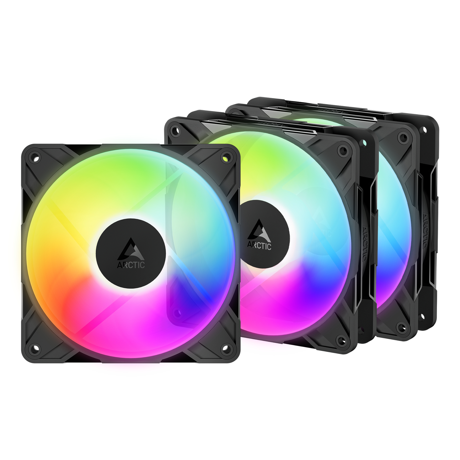 ARCTIC P12 PRO Reverse A-RGB Black 3-pack Case Fan