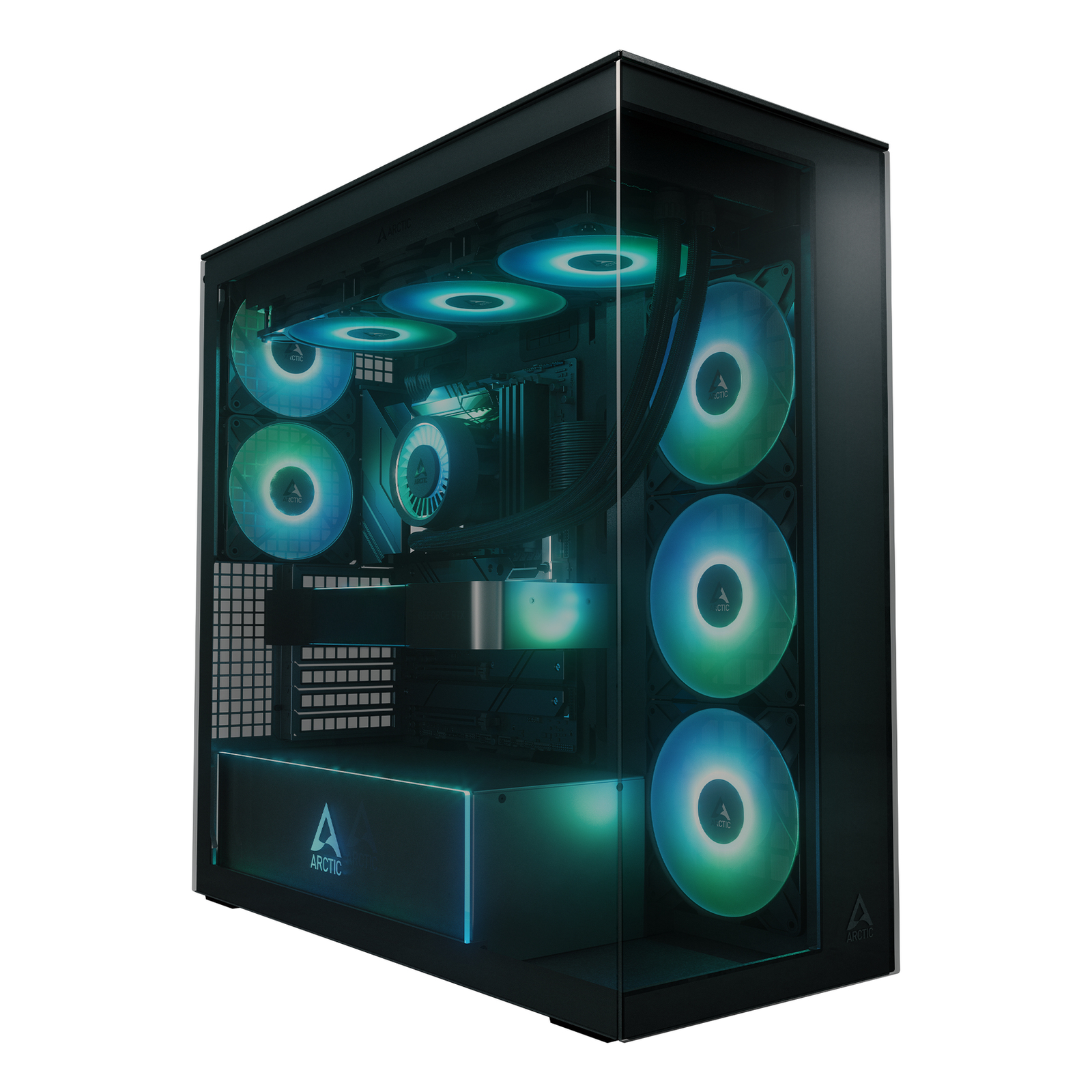 Arctic Xtender Black PC Case Case ATX