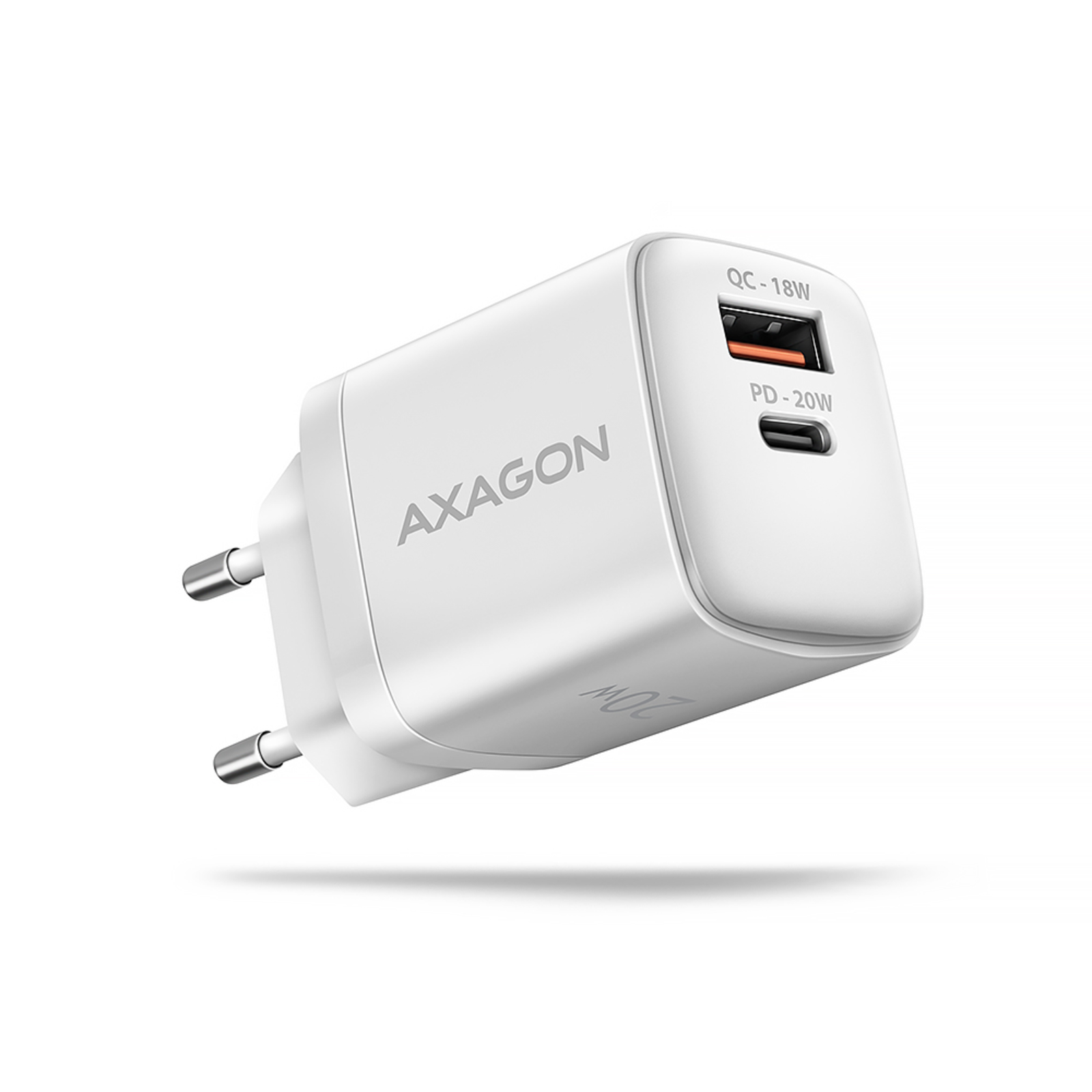 Axagon ACU-PQ20W Wall Charger QC3.0/AFC/FCP + PD Type-C 20 W White