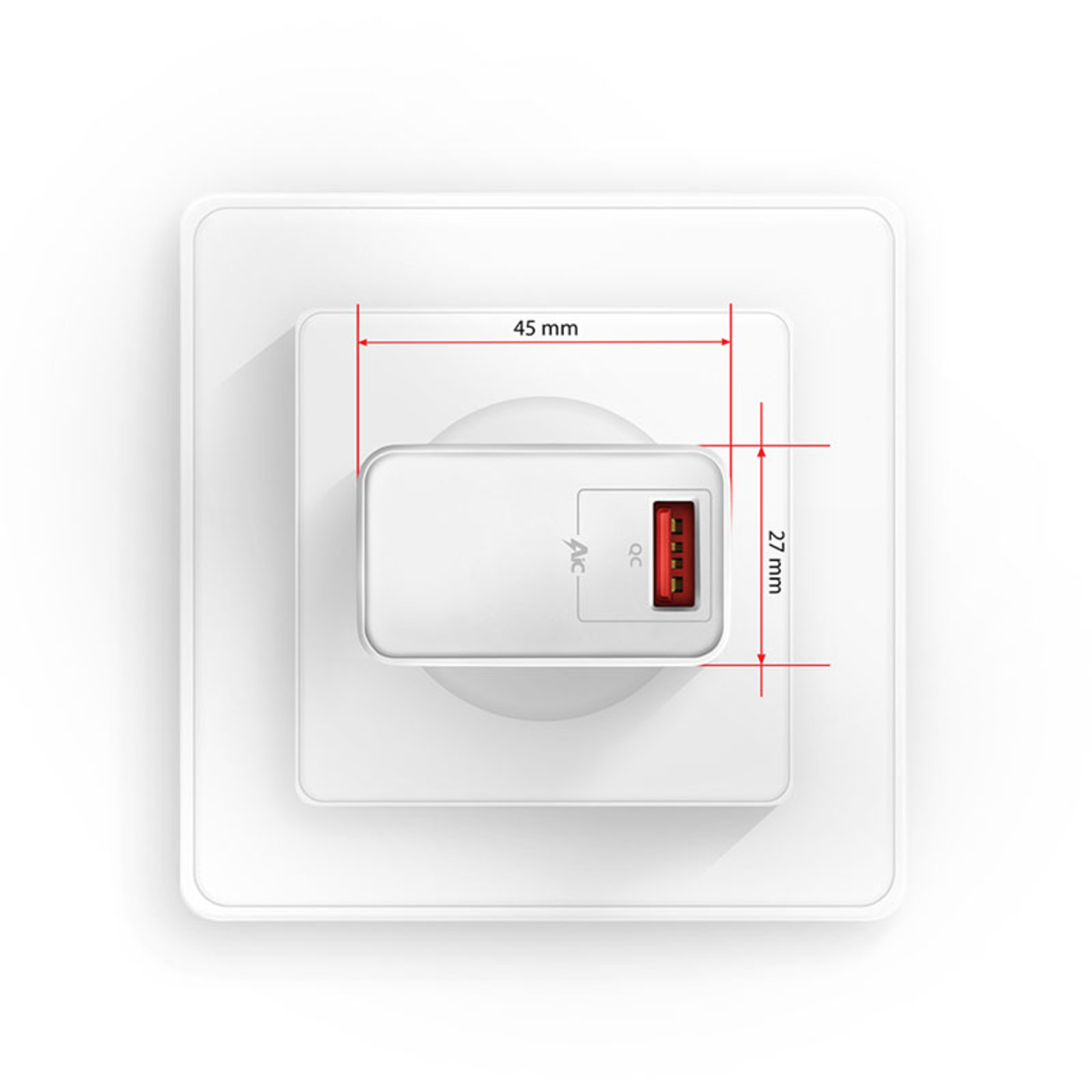 Axagon ACU-QC19W Charger 1x QC3.0/AFC/FCP/SMART 19W White