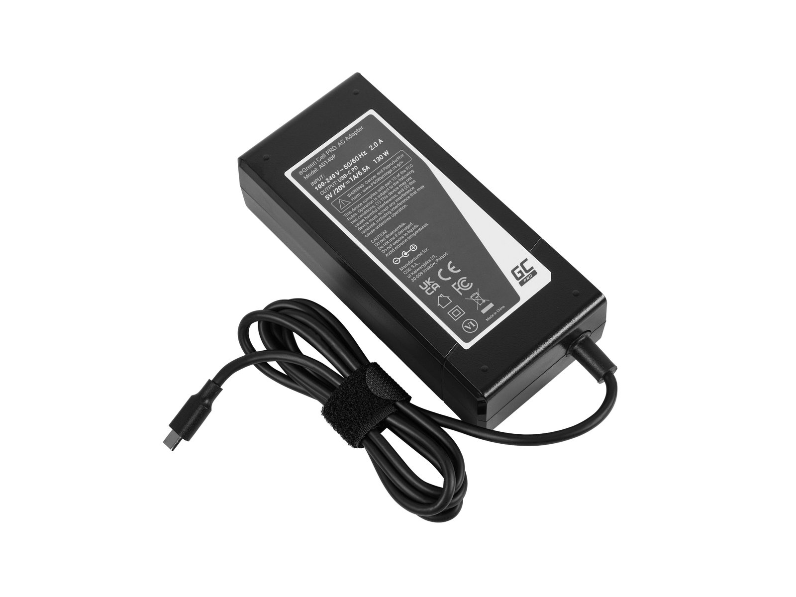 Green Cell USB-C 130W Power Supply/charger for Laptops