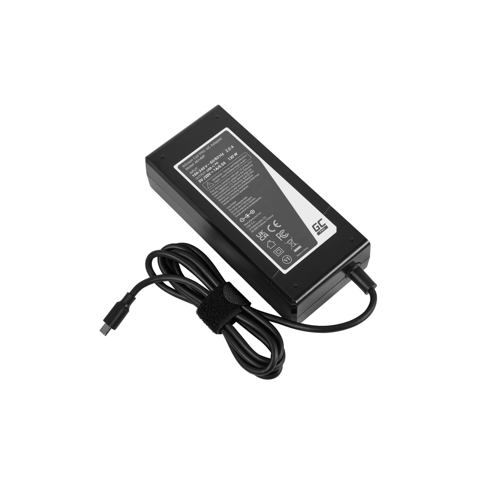 Green Cell USB-C 130W Power Supply/charger for Laptops